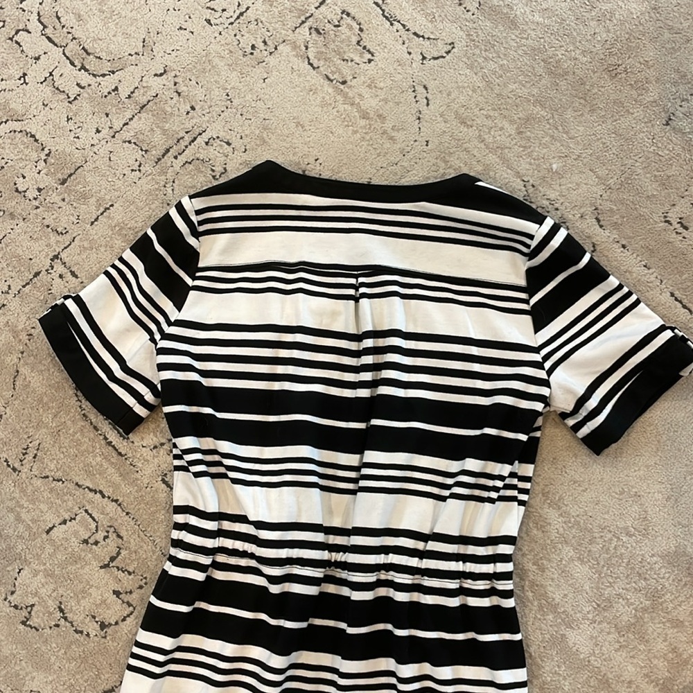 Dressbarn Button Down Black & White Dress - Picture 12 of 13
